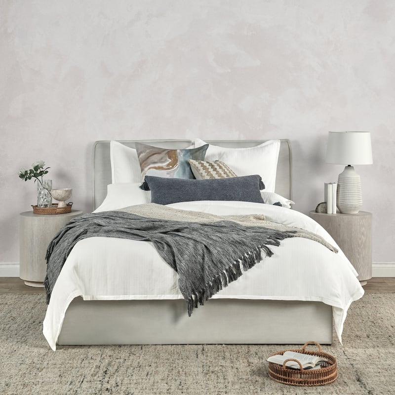 Villa by Classic Home Karina 100% Cotton White Duvet - White - King