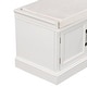 preview thumbnail 34 of 48, Storage Bench with 2 Drawers and 2 Cabinets, Shoe Bench with Removable Cushion for Living Room