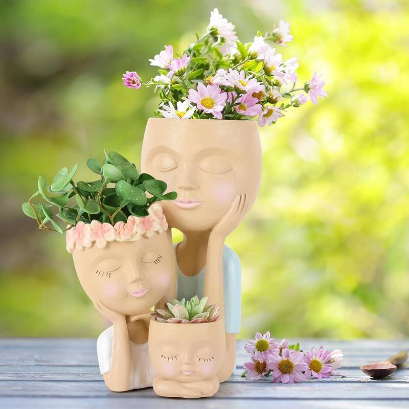 Face Planter for Home Decor (excluding Plants)