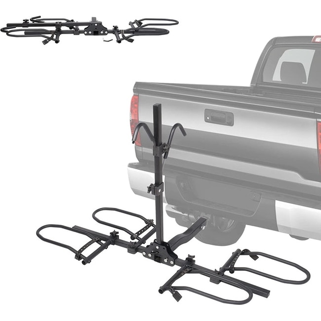 Tilting hitch bike online racks