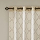 preview thumbnail 19 of 83, Madison Park Westmont Fretwork Print Grommet Top Window Single Curtain Panel