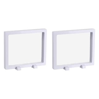 Floating Frame Holder 3D Jewelry Display Box with Base