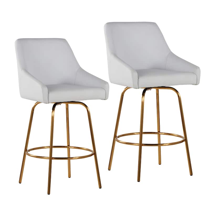 Hannah 26" Fixed-Height Counter Stool - Set of 2