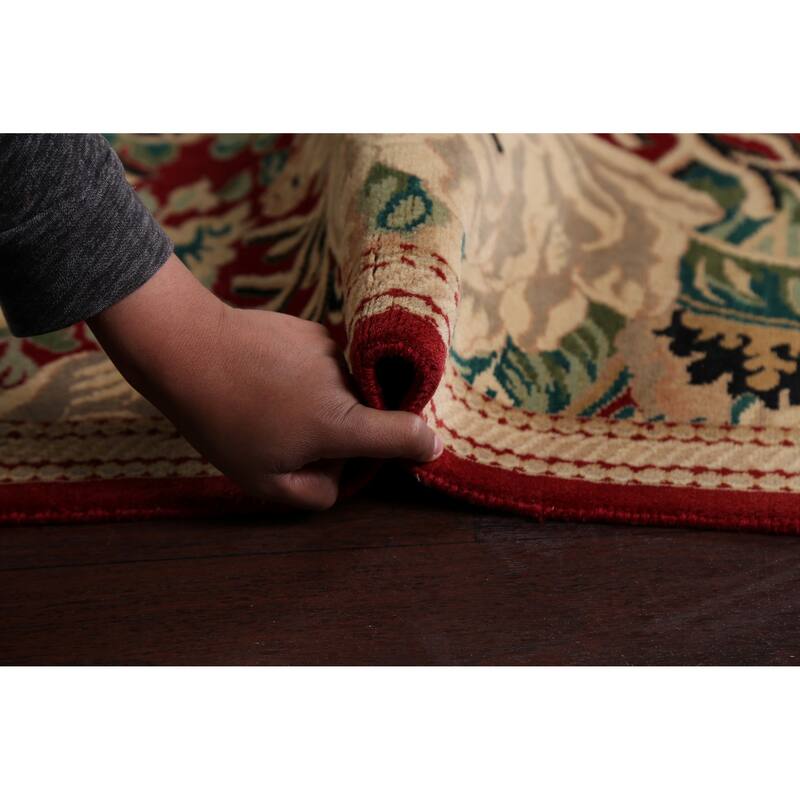 Vegetable Dye Floral Art Deco Chinese Oriental Wool Area Rug Handmade - 5'1" x 8'2"