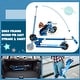 preview thumbnail 14 of 13, Folding Kick Scooter with 3 Adjustable Heights for Kids - 26" x 13"x 31.5"(L x W x H)