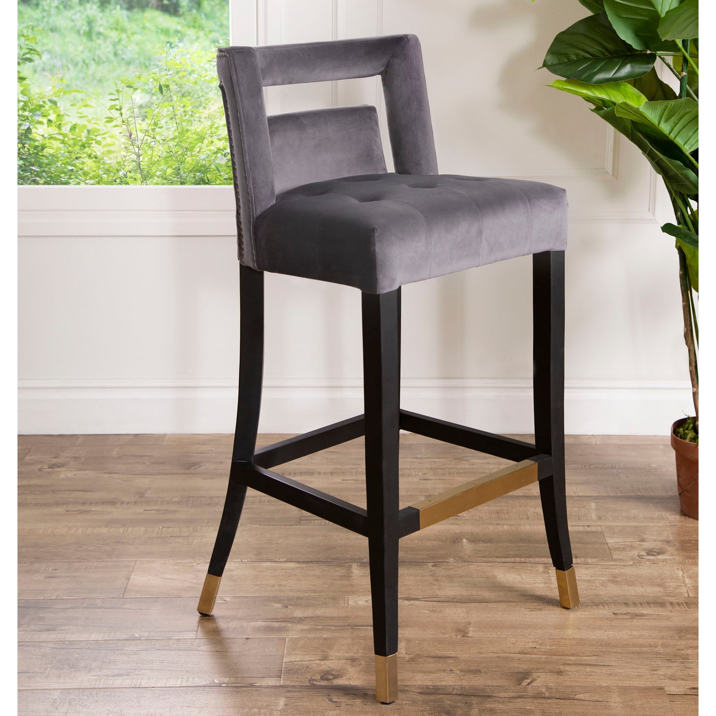 Abbyson jemma velvet bar stool outlet