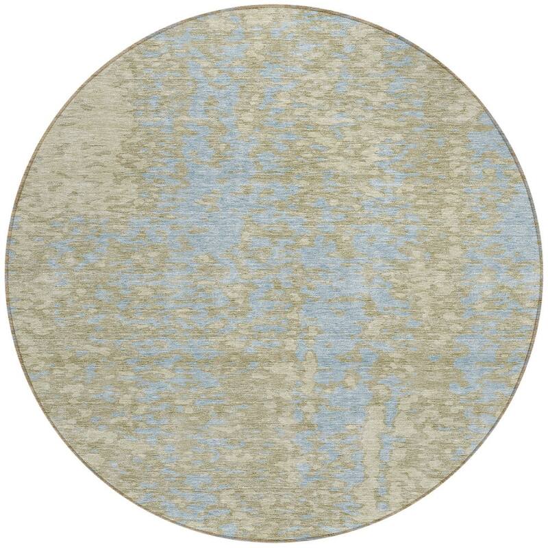 HomeRoots Abstract Transitional Rectangle Outdoor Rug