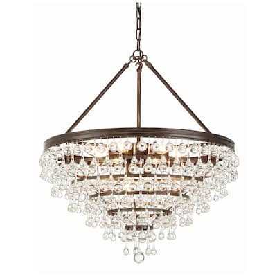 Crystorama Lighting Group Calypso 8 Light 24" Wide Chandelier with