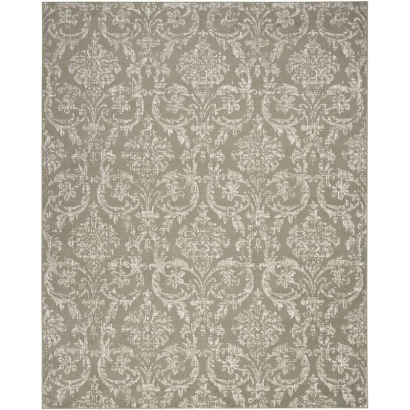 Power Loomed Distressed Non Skid Stain Resistant Area Rug - 118' X '94' X '0.5