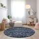 preview thumbnail 86 of 152, Machine Washable Indoor/ Outdoor Chantille Traditional Vintage Floral Rug Blue - 8' x 8'