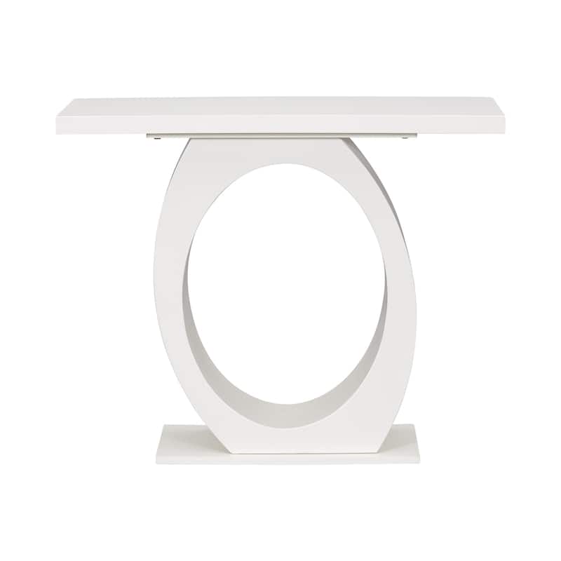 Modern Console Table with Egg-Shaped Base