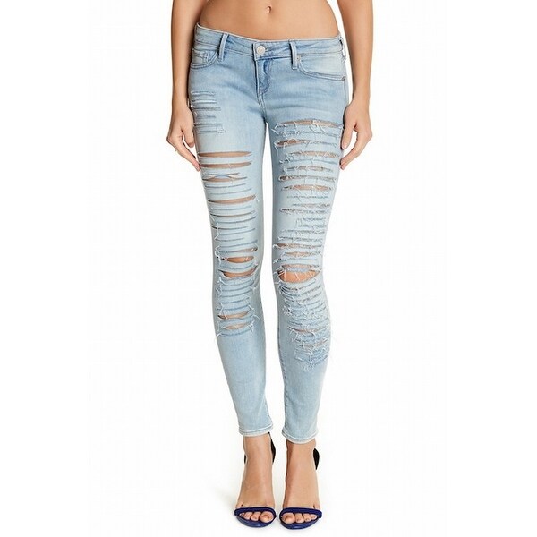 womens low rise ripped jeans