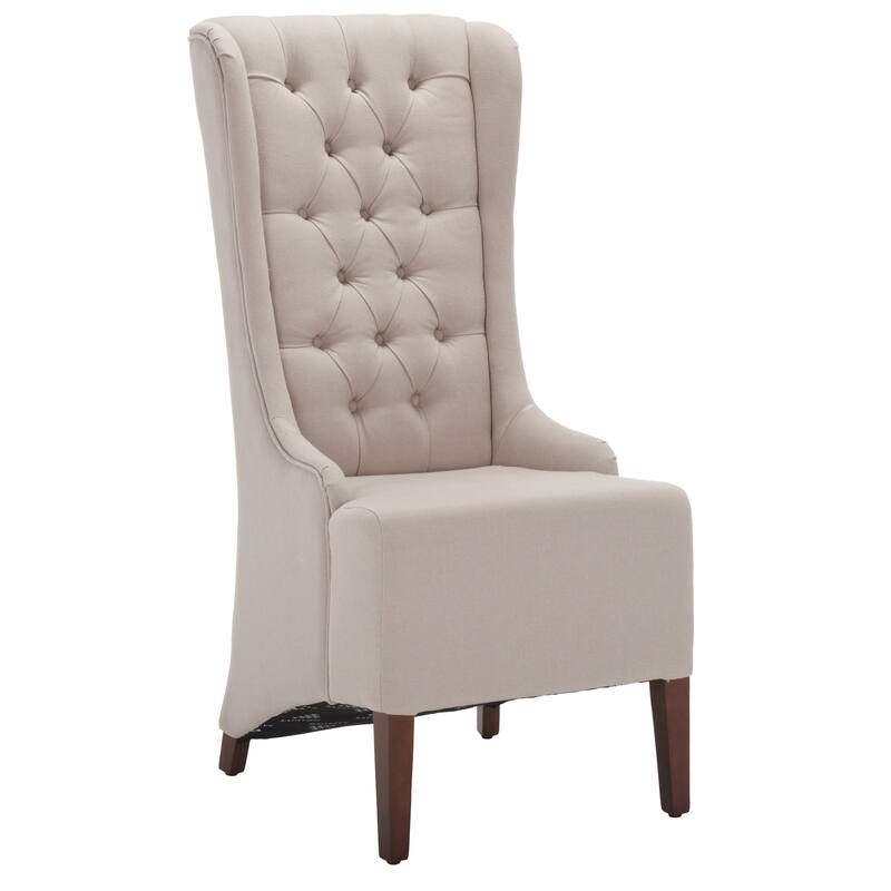 SAFAVIEH Iesha Bacall Velvet Dark Champagne Dining Chair - 24" x 28.3" x 47" - 24"Wx28"Dx47"H