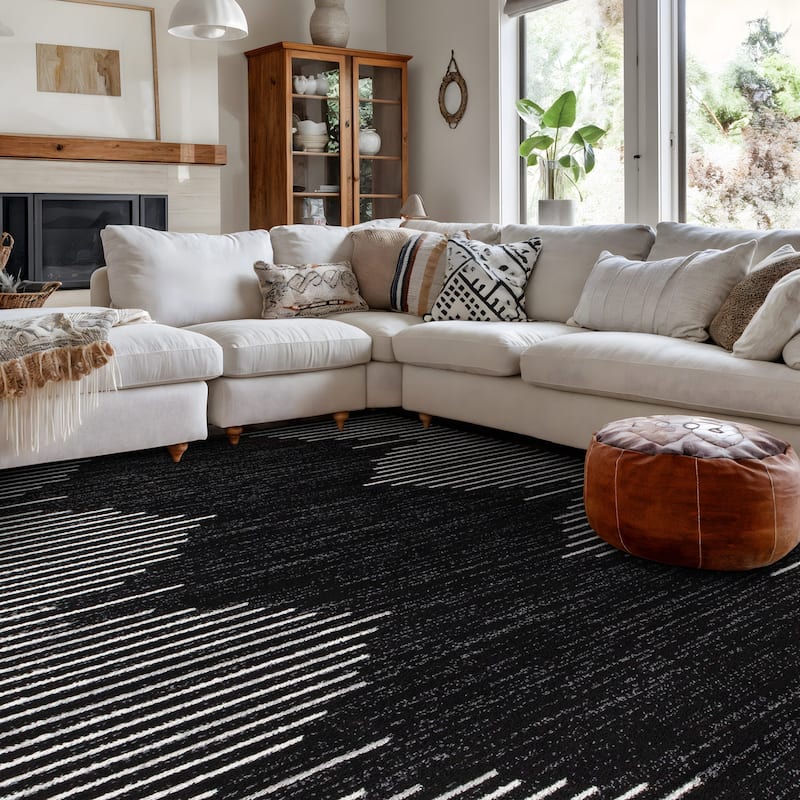 Bohemian Stripe Area Rug