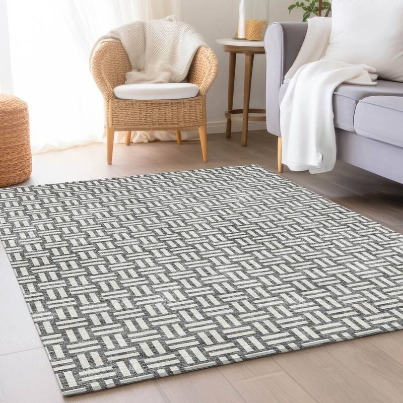Premium Washable Super Soft Modern Weave Mayfield Rug - Gray - 10' x 14'