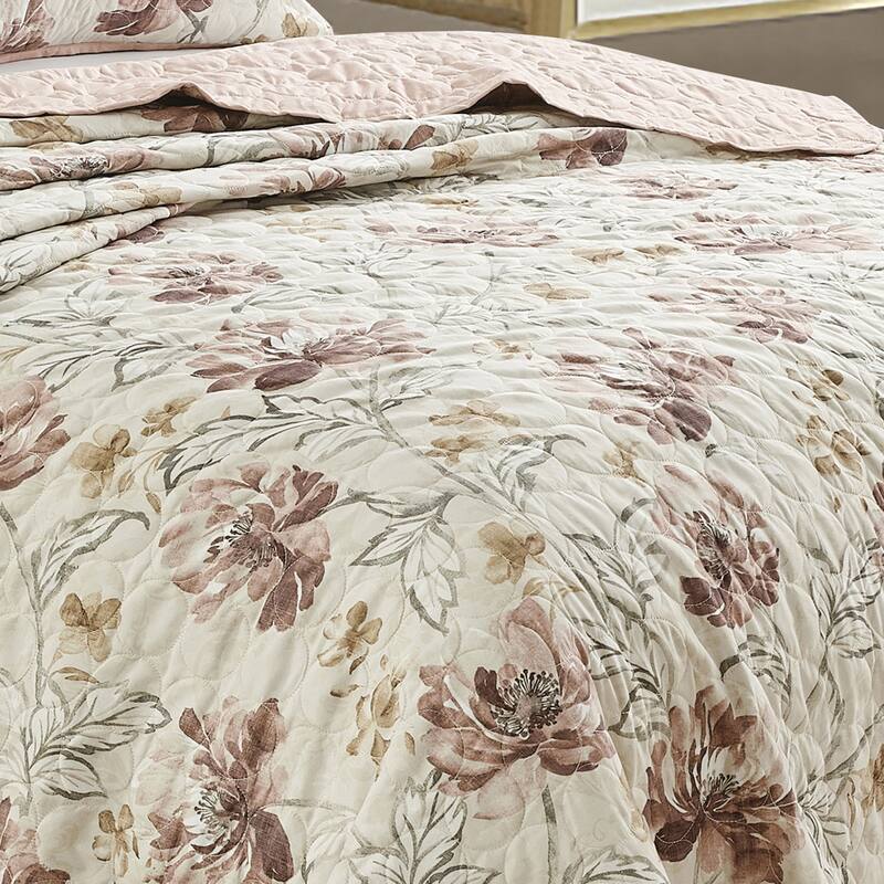 Shatex Bahamar 3 piece Lightweight Bedspread set,Oversized Reversible Quilt set,Bedding Comforter Set