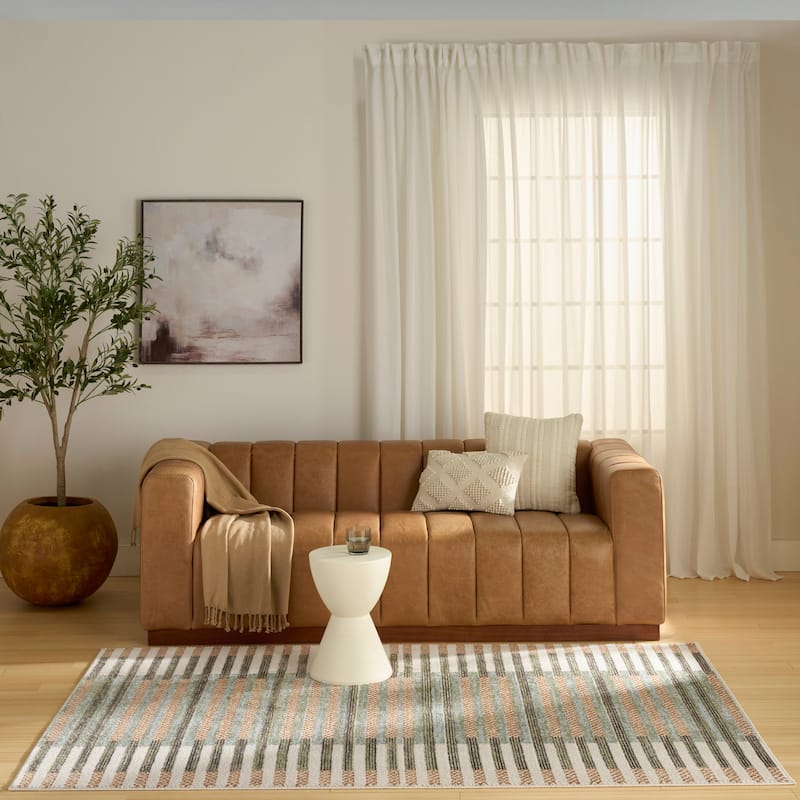 Nourison Nordic Indoor only Geometric Area Rug - 4' x 6' - Ivory/Multicolor