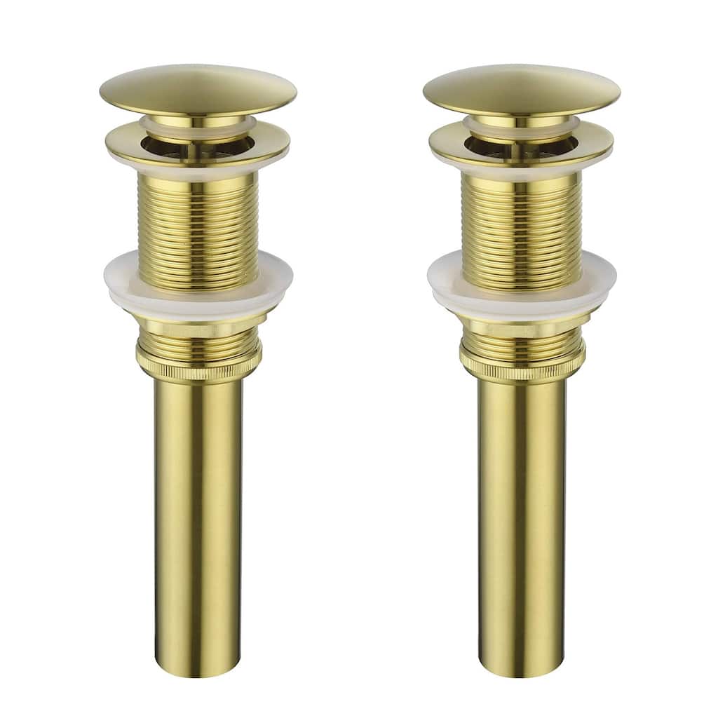 2 Pcs Bathroom Sink Drain Without Overflow, Vessel Sink Lavatory Vanity Pop Up Drain Stopper,304 Stainless Steel
