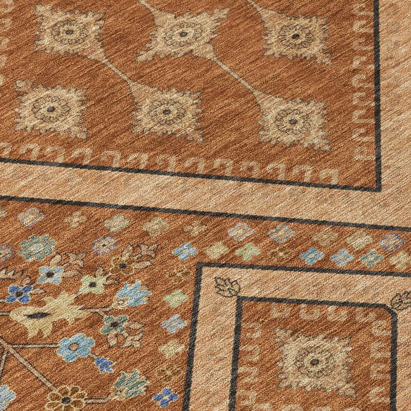 Machine Washable Indoor/ Outdoor Boho Milli Chantille Rug