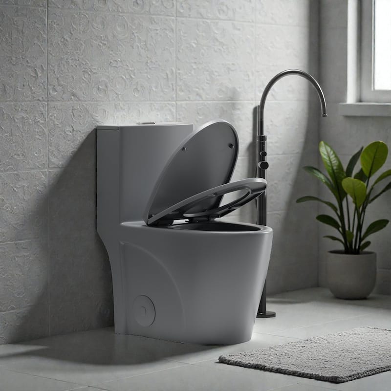 One Piece Elongated Toilet Tornado Flush. ADA Comfort Height 16.25 Inch. Dual Flush 1.1 1.6 GPF. MAP 1000g