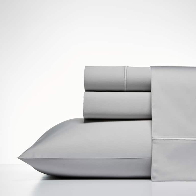 Nautica Regatta Sateen Cotton Luxury Bed Sheet Set - King - Grey