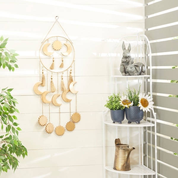 Gold Wood Transitional Windchime
