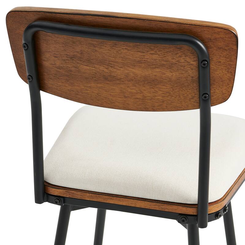 Spruce & Spring Claire Swivel Counter Height Bar Stool Set