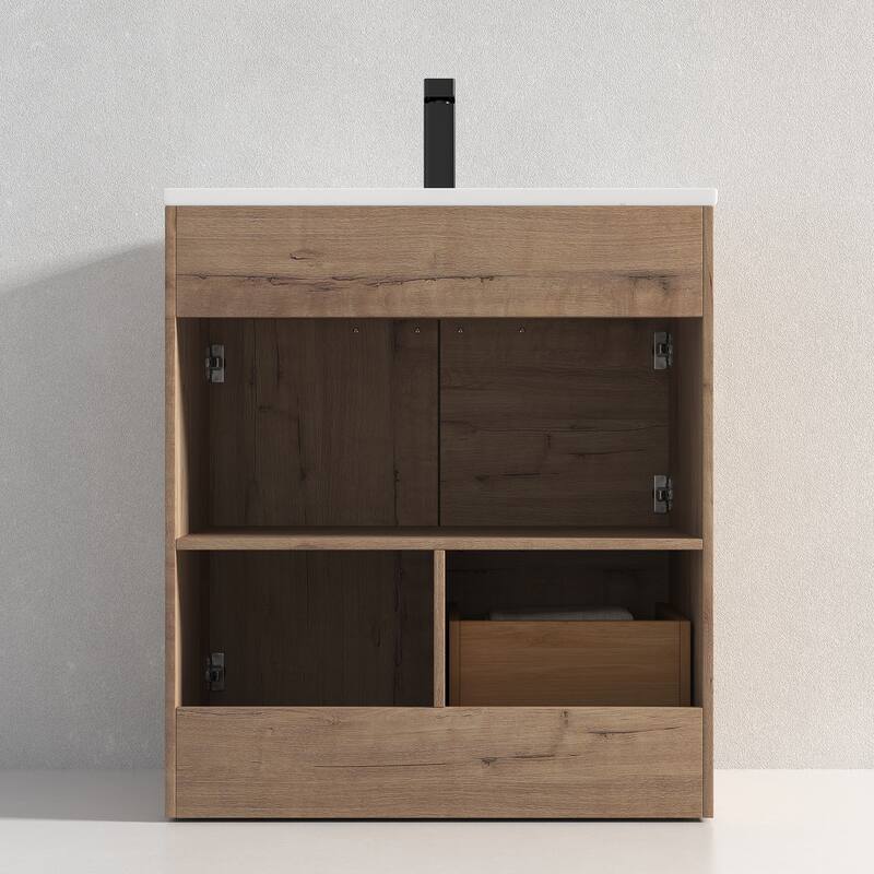 Blossom Hanover 30 Inch Bathroom Vanity with Topmount Ceramic Sink