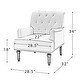 preview thumbnail 6 of 14, Modern Upholstered Armchair with Nailhead Trim