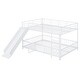 preview thumbnail 7 of 38, Full over Full Size Metal Bunk Bed with Slide and Guardrails,,Industrial Minimalist Metal Bed聽