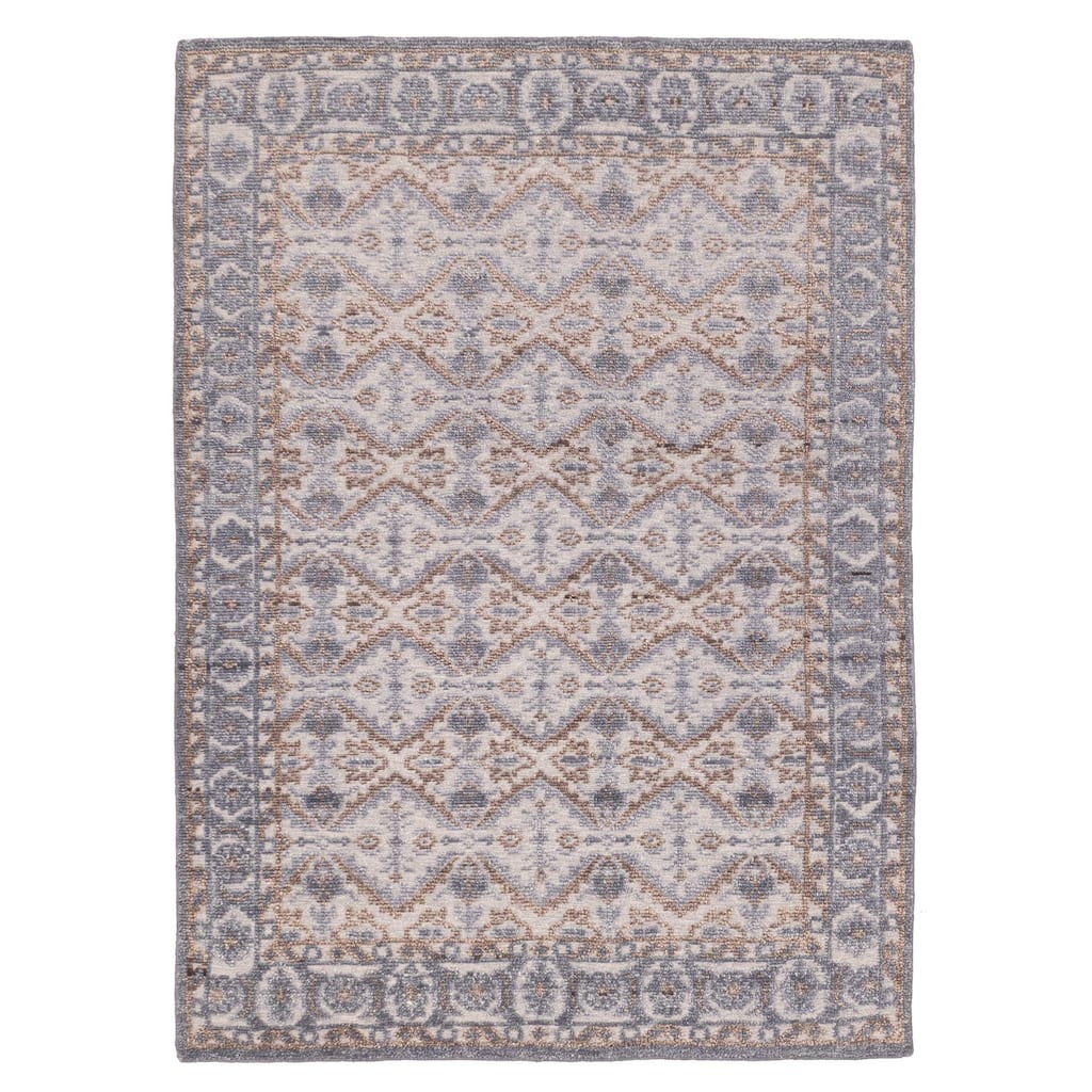 ECARPETGALLERY Hand-knotted Jules Serapi Grey Wool Rug - 5'4 x 7'4