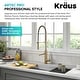 preview thumbnail 86 of 124, Kraus Artec 2-Function Commercial Pulldown Pot Filler Kitchen Faucet
