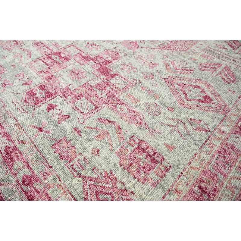 Hand Knotted Turkish Oushak Gray Arts & Crafts Wool Oriental Area Rug