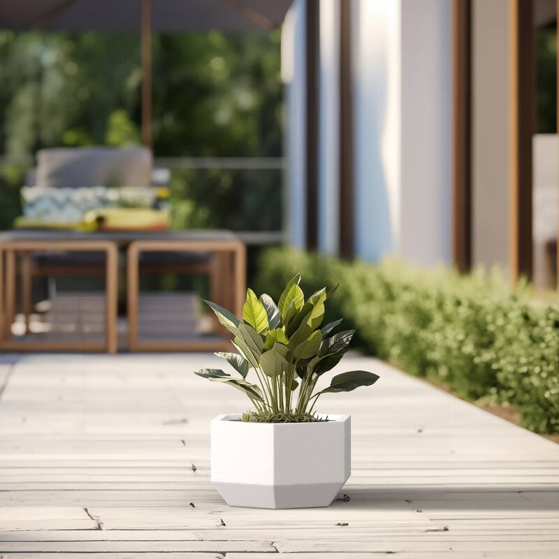 Concrete Geometric Plant Pots / Large Indoor and Outdoor flower Planters