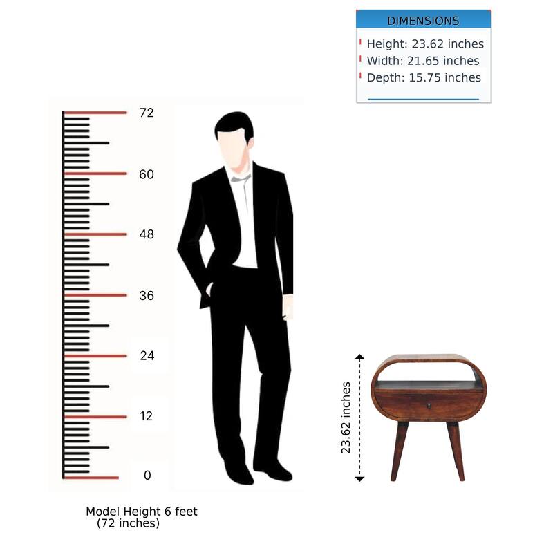 Large Circular Bedside