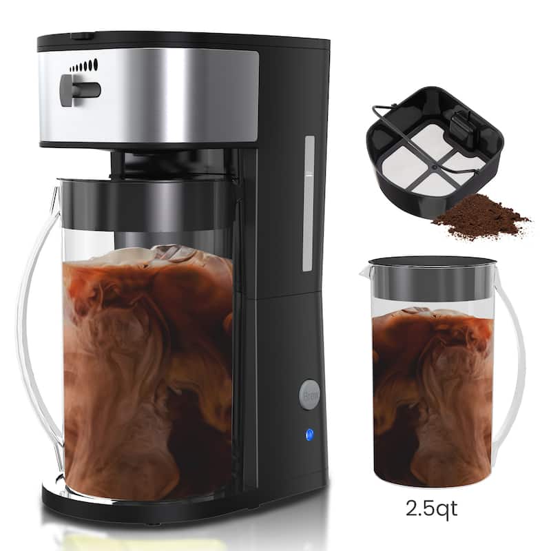 Iced Tea Maker with 2.5-Quart Pitcher 7 Cups Coffee Machines