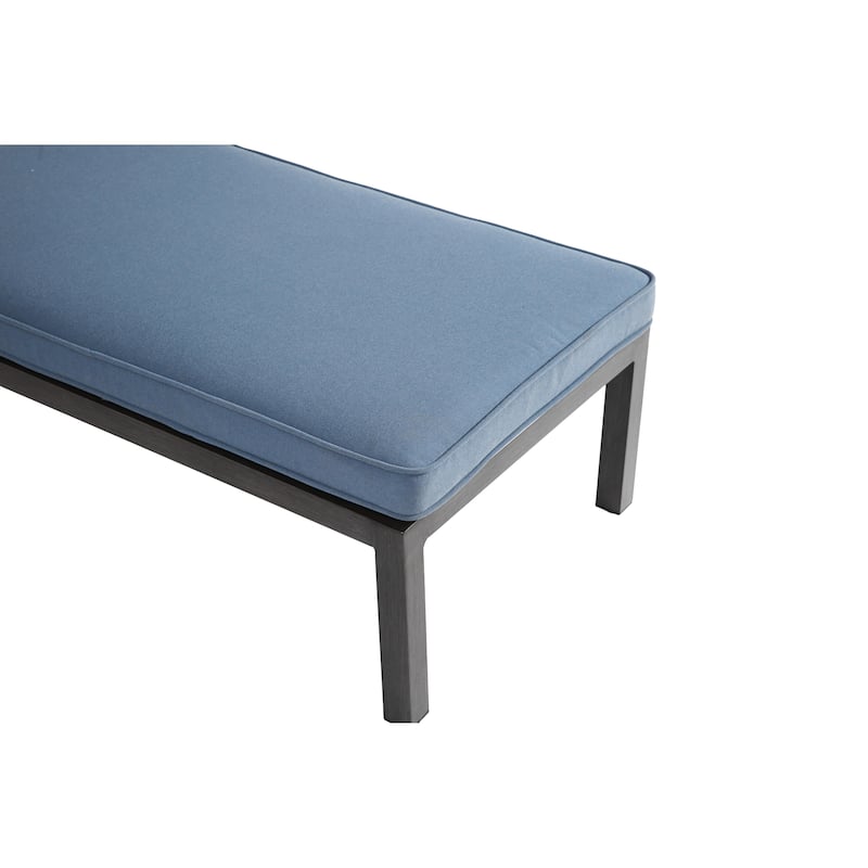 Cast Chaise Lounge，Adjustable Reclining Rust-Resistant Aluminum Cast Poolside Chaise Lounge Furniture