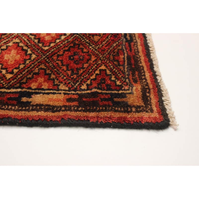 ECARPETGALLERY Hand-knotted Teimani Copper Wool Rug - 3'7 x 9'2