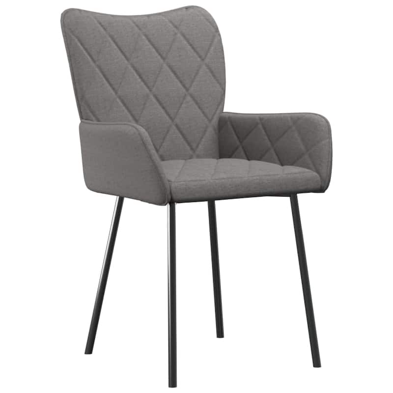 vidaXL Dining Chairs 2 Pcs Accent Upholstered Chair for Living Room Fabric - 21.7" x 22.8" x 32.3"