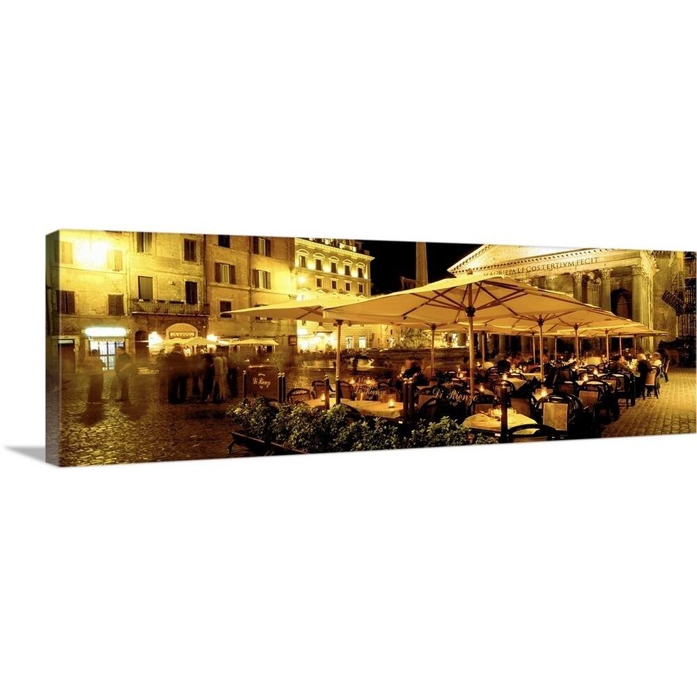 "Cafe Pantheon Rome Italy" Canvas Wall Art