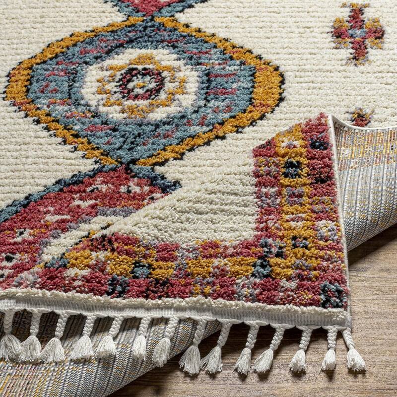 Livabliss Casual Casablanca Shag Tribal Area Rug