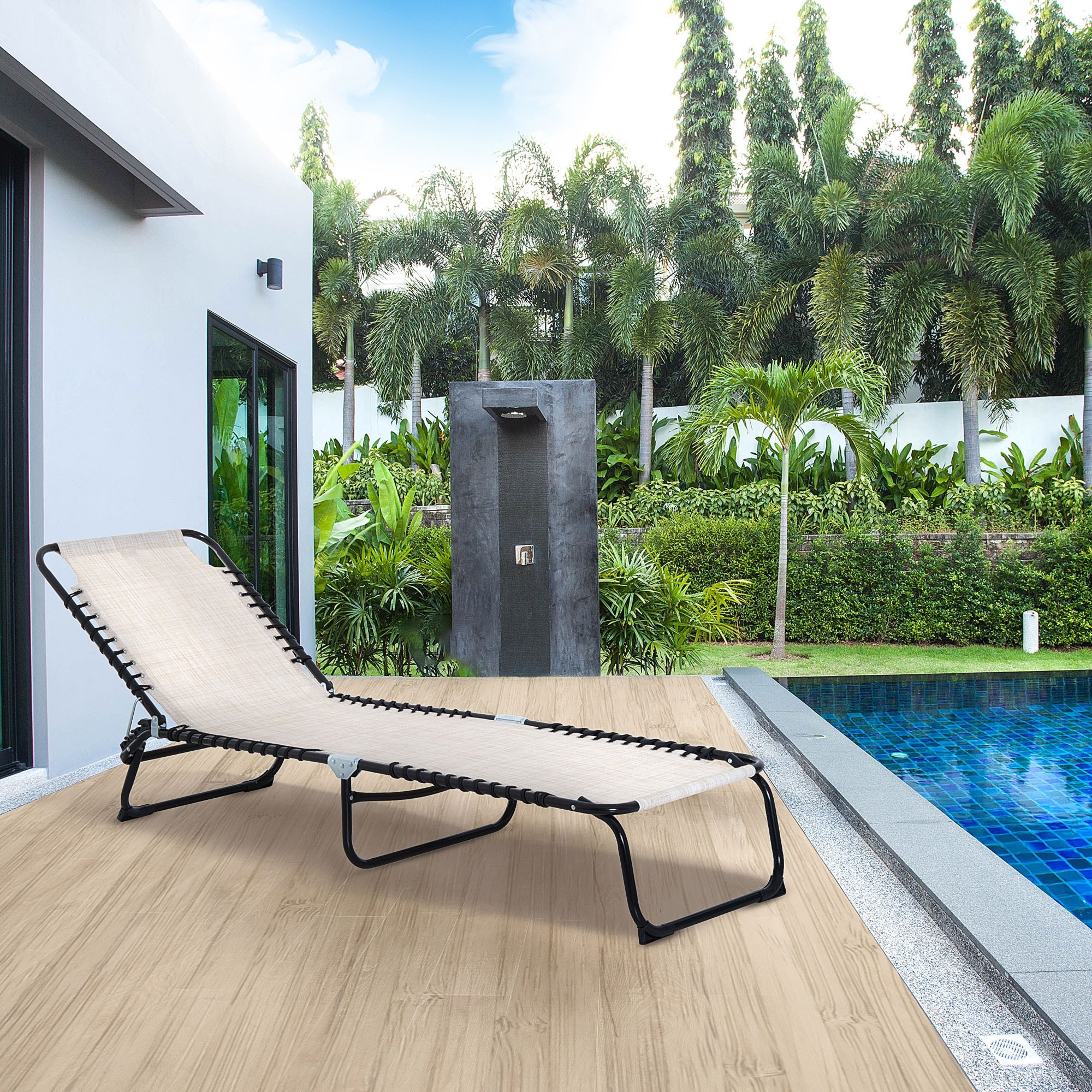 Patio hot sale tanning chair