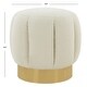 preview thumbnail 8 of 17, SAFAVIEH Couture Maxine Channel Tufted Otttoman.