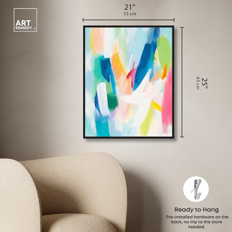 Whirlwind of Color II Canvas by Art Remedy