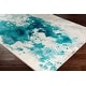 preview thumbnail 7 of 7, Milana Teal Abstract Area Rug