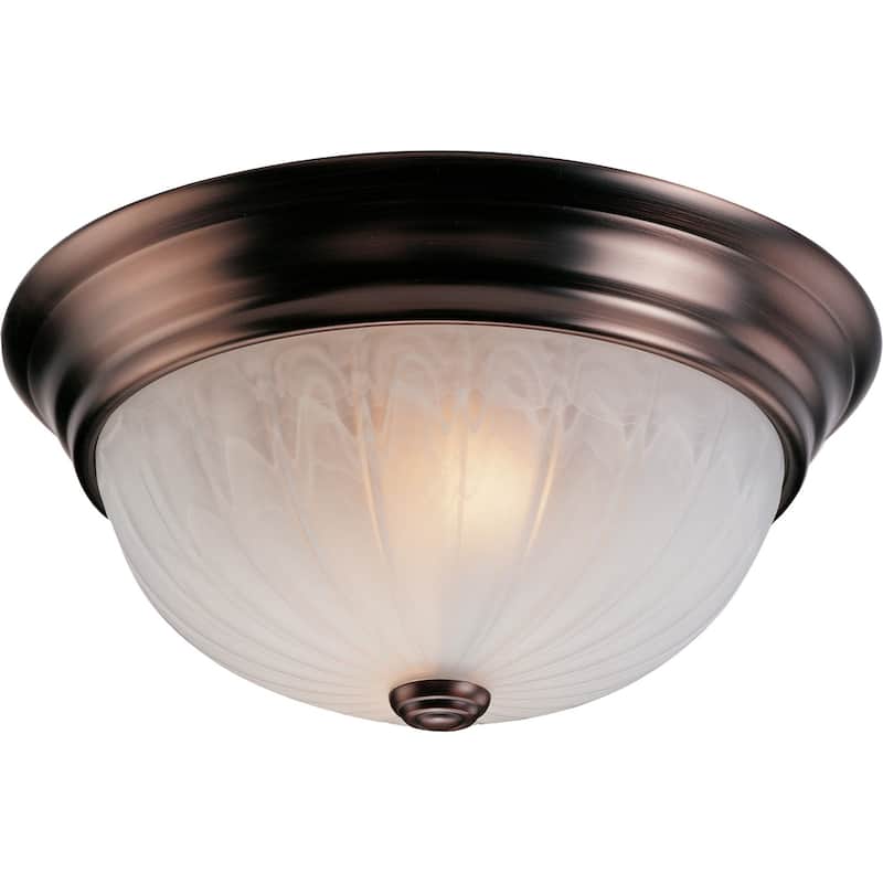 Volume Lighting V7730 Marti Single Light 11" Wide Flush Mount Bowl - Antique Bronze