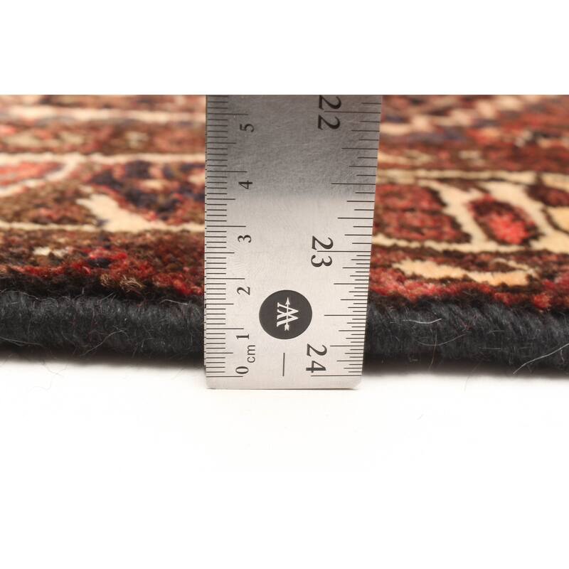 ECARPETGALLERY Hand-knotted Andelz Dark Brown Wool Rug - 3'7 x 12'11