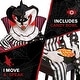 preview thumbnail 6 of 9, Haunted Hill Farm Hartley the Sitting Scare Clown by Tekky, Premium Talking Halloween Animatronic, Plug-In or Battery