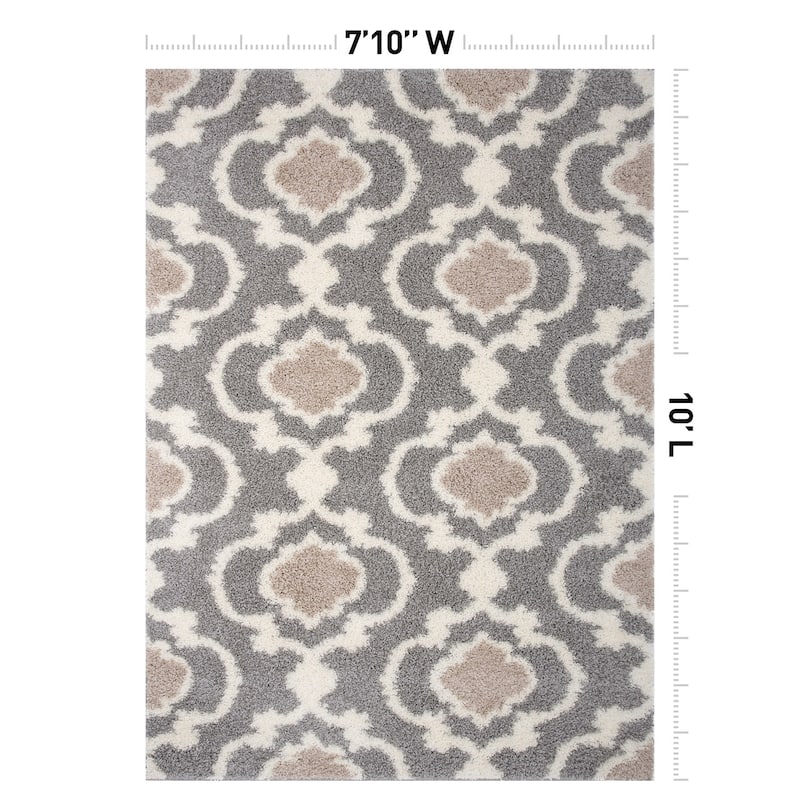 Porch & Den Touro Trellis Shag Area Rug