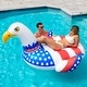 preview thumbnail 4 of 3, Giant Ride-On Americana Eagle Inflatable Swimming Pool Float - 78"
